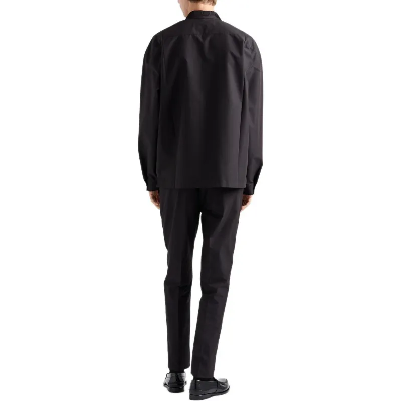 PRADA Zip Up Long Sleeved Shirt-2