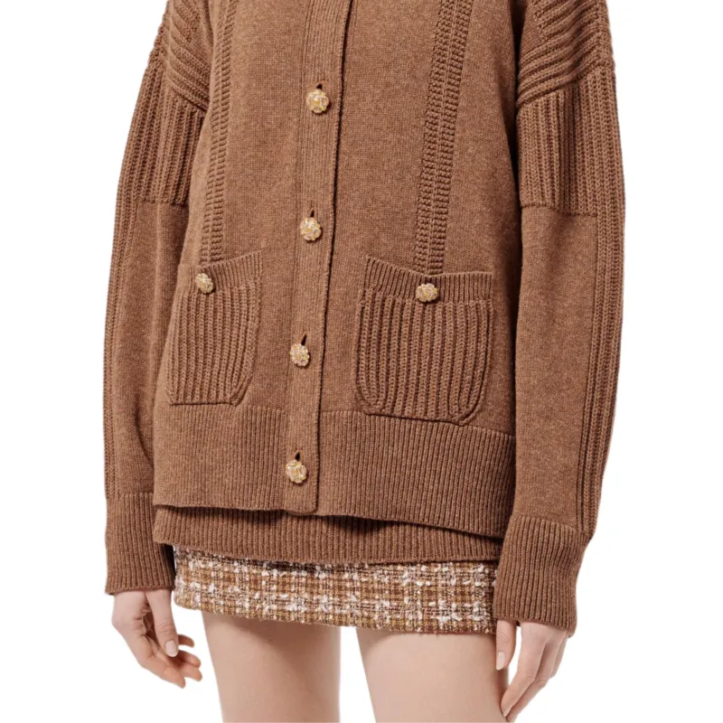 CHANEL 24 Fall And Winter Knitwear Women's Yellow-3