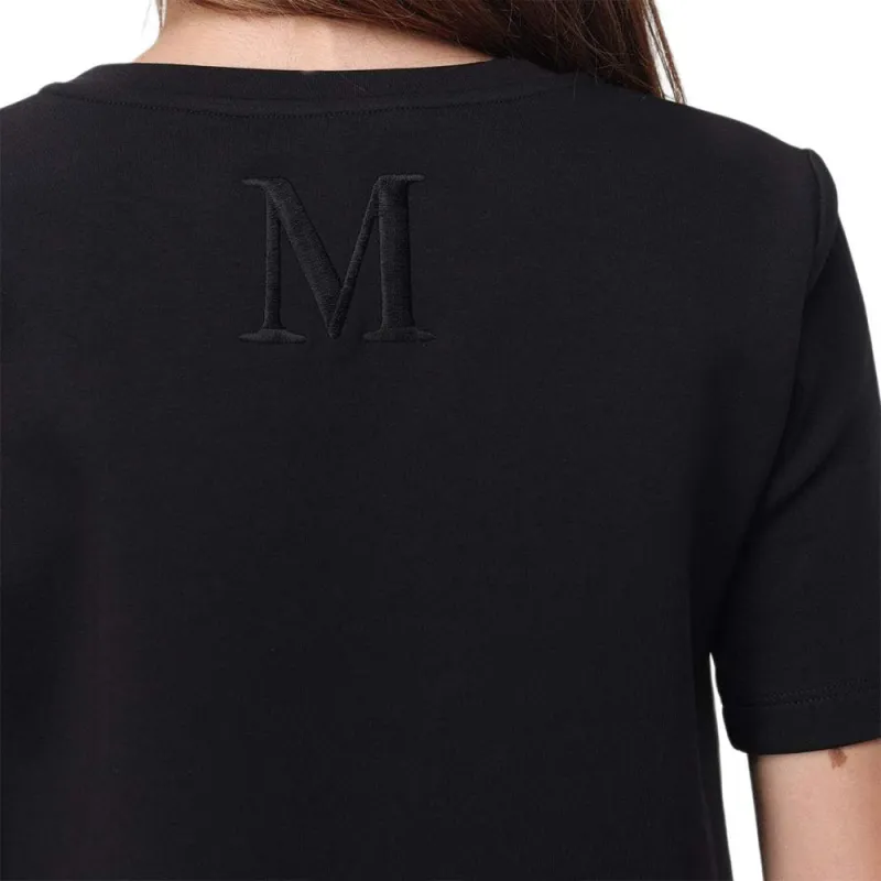 'S MAX MARA Logo embroidered Scuba T shirt-4