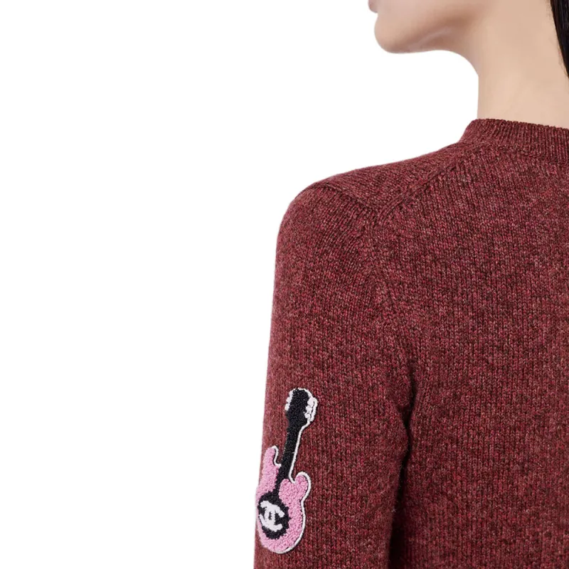 CHANEL 24 New Fall And Winter Arrivals Cashmere Sweater Women's Red-2