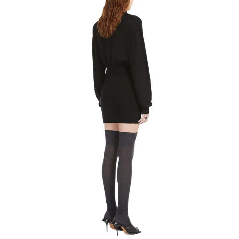 SportMax Turtleneck Knitted Mini Dress-3