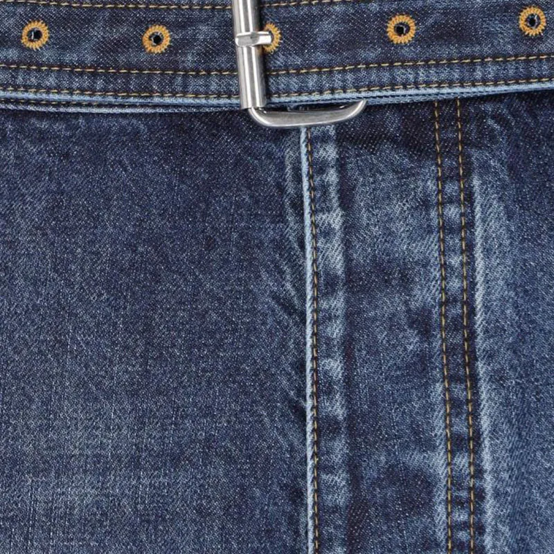 Bottega Veneta Belted Cargo Denim Trousers-7