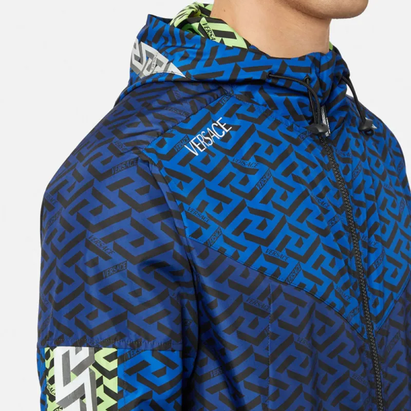 VERSACE La Greca SS22 Jackets Coats Men's Blue-4