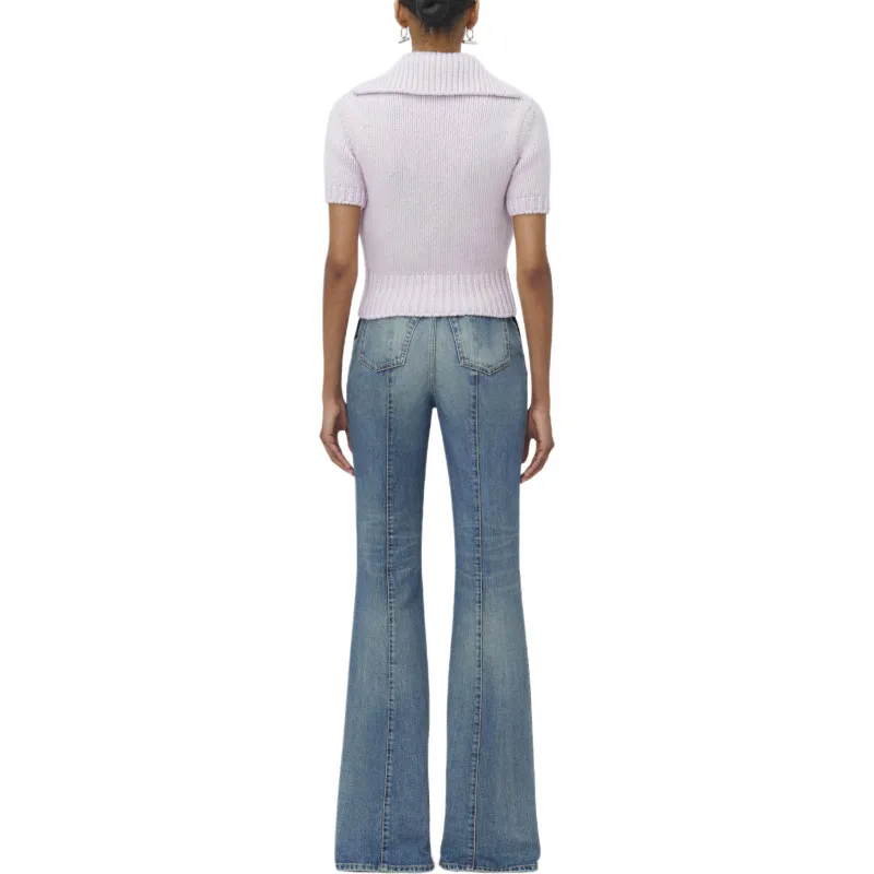 Alexander McQueen Fold Over Waist Jeans-4