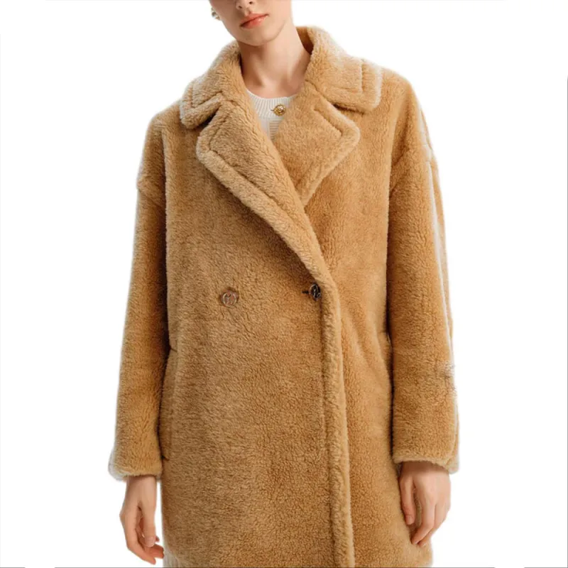 KARL LAGERFELD FW24 Coats Women's Camel-3