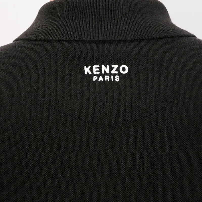 KENZO Floral Embroidered Short Sleeved Polo Shirt-6