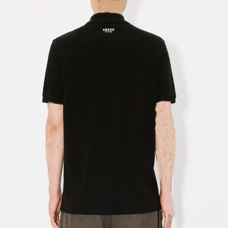 KENZO Floral Embroidered Short Sleeved Polo Shirt-4