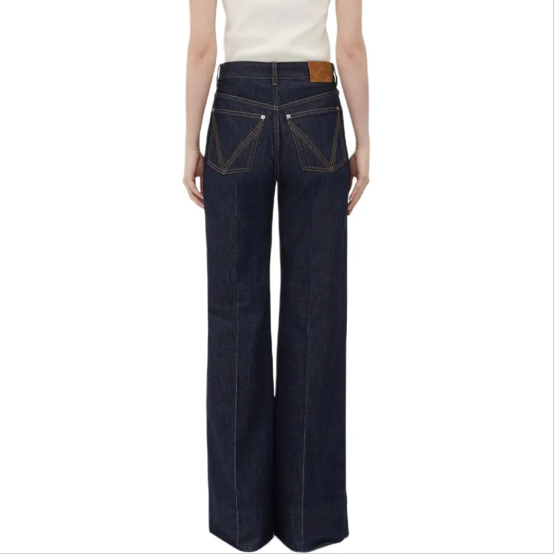 Bottega Veneta Mid Rise Palazzo Jeans-1