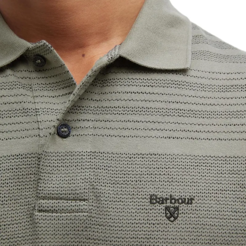 BARBOUR FW24 Polo Shirt Men's Green-4