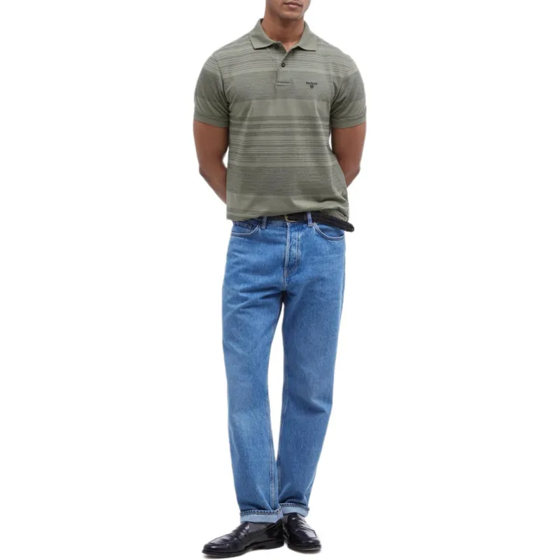 BARBOUR FW24 Polo Shirt Men's Green-1