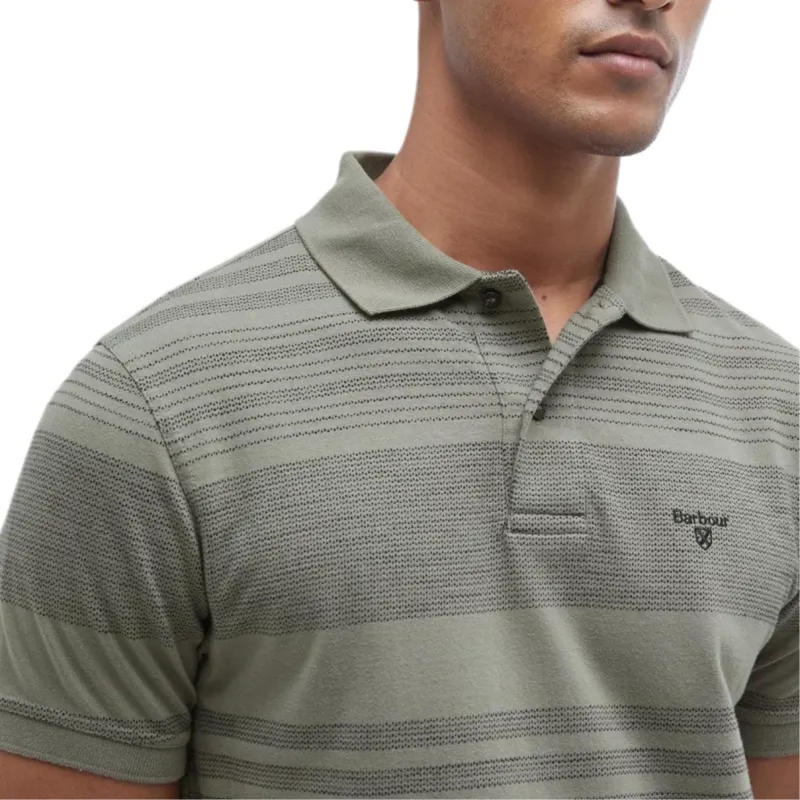 BARBOUR FW24 Polo Shirt Men's Green-3