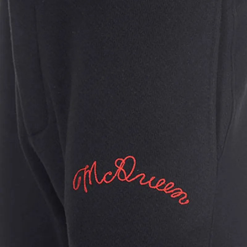 Alexander McQueen Logo embroidered Track Pants-6