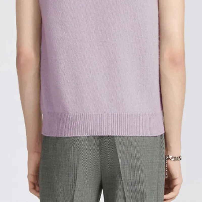 DIOR SS23 Cashmere Sweater Men's Light Purple-5