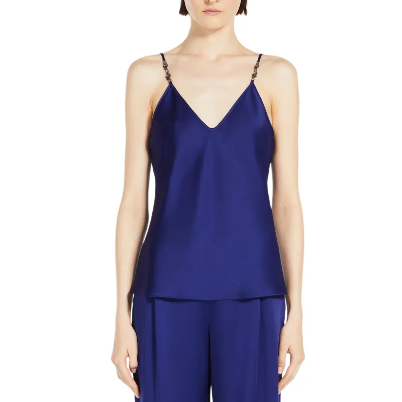 MaxMara Studio Afelio V Neck Sleeveless Top-1