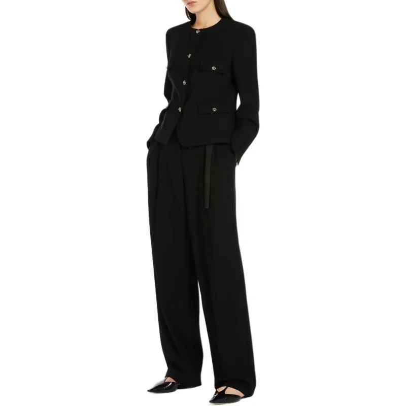 MaxMara Studio Casual Pants Women's Black-3