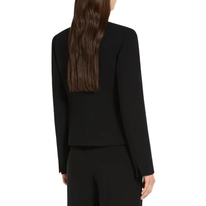 MaxMara Studio Buttoned Crewneck Jacket-2