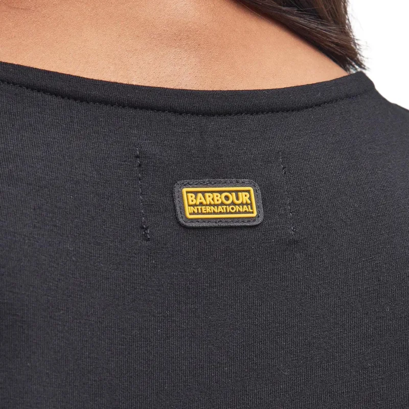 BARBOUR Solid Color Button Crew Neck Pullover Sleeveless T-Shirt Women's Black-6