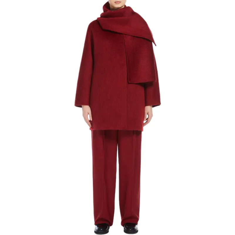 MaxMara Studio Fiumana Coat Women's Red-2