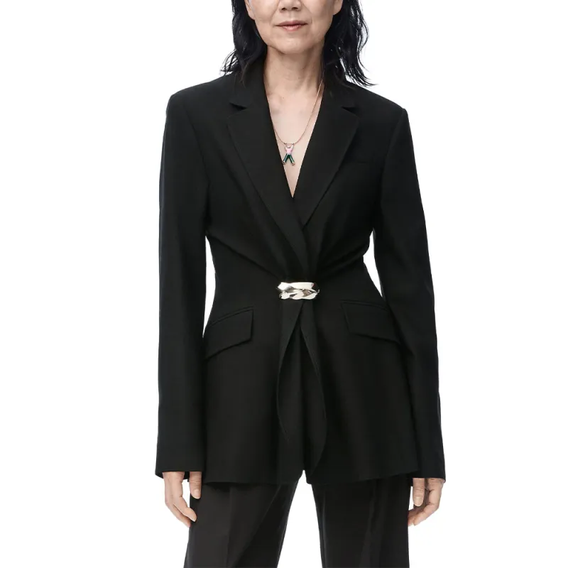 LOEWE FW24 Jackets Coats Women's Black-2