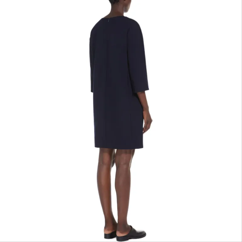 MaxMara Long-Sleeved Dresses Women's Navy-3
