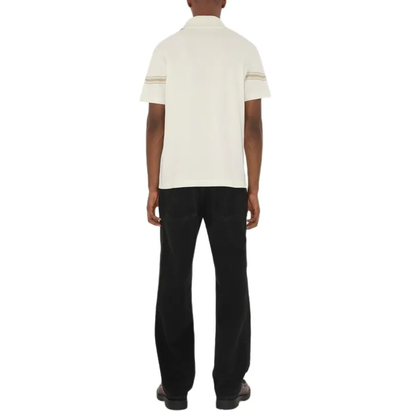 Burberry Ekd Embroidered Striped Polo Shirt-2