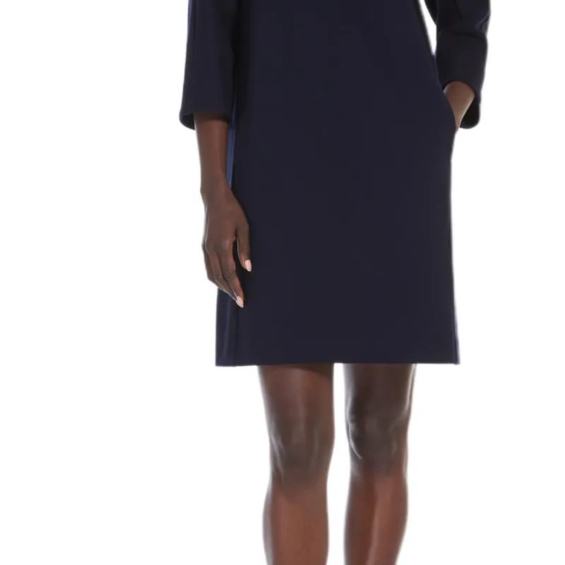 MaxMara Long-Sleeved Dresses Women's Navy-4