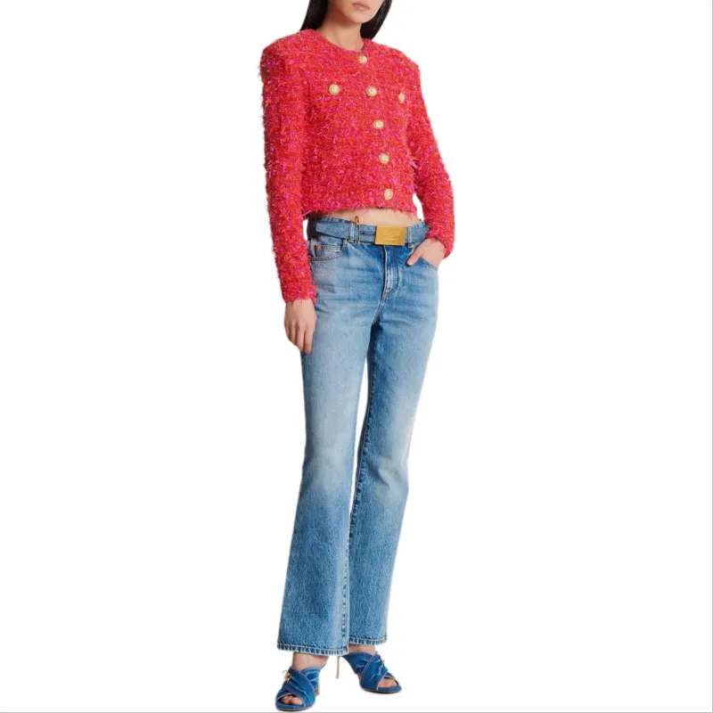 BALMAIN Cropped Tweed Jacket-2