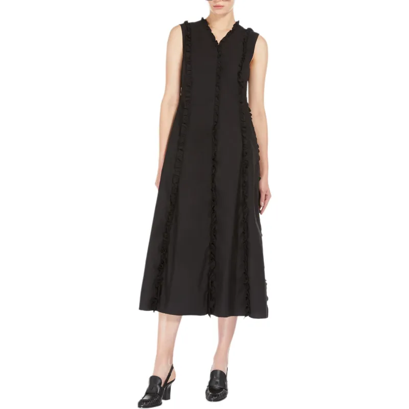 'S MAX MARA Milena Collection Sleeveless Dress Women's Black-2