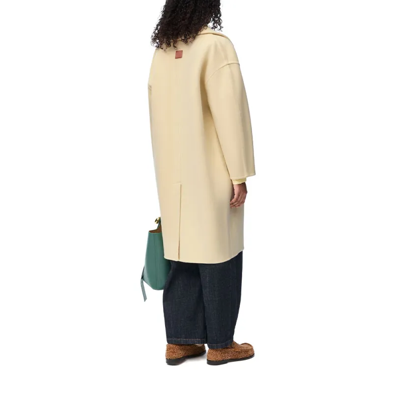 LOEWE Single Breasted Long Coat-3