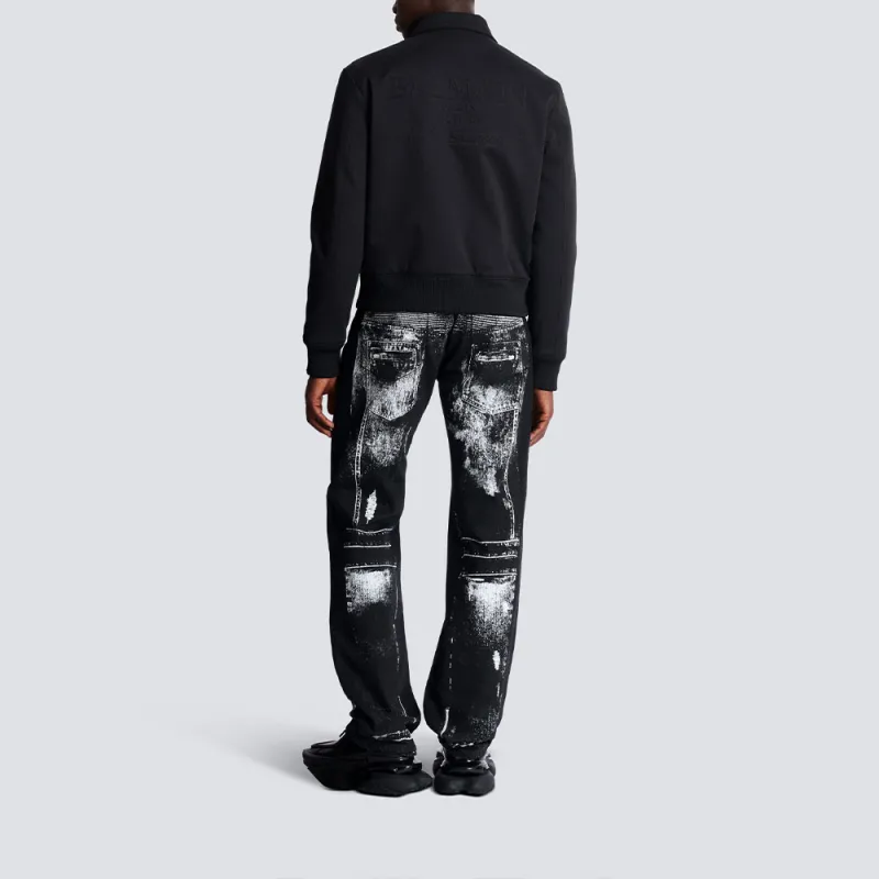 BALMAIN Logo embroidered Bomber Jacket-5