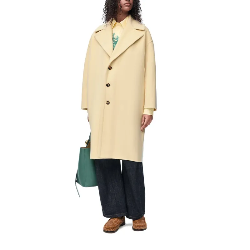 LOEWE Single Breasted Long Coat-2