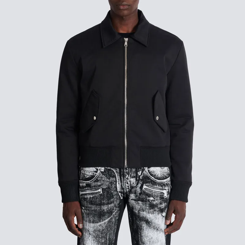 BALMAIN Logo embroidered Bomber Jacket-3