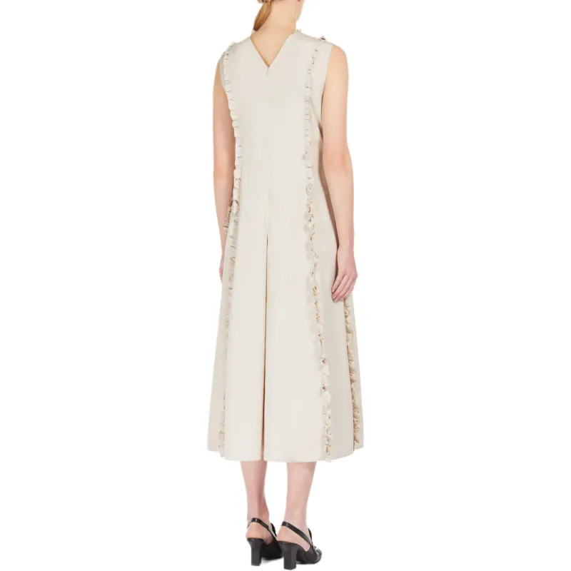 'S MAX MARA Milena Collection Sleeveless Dress Women's Beige-3