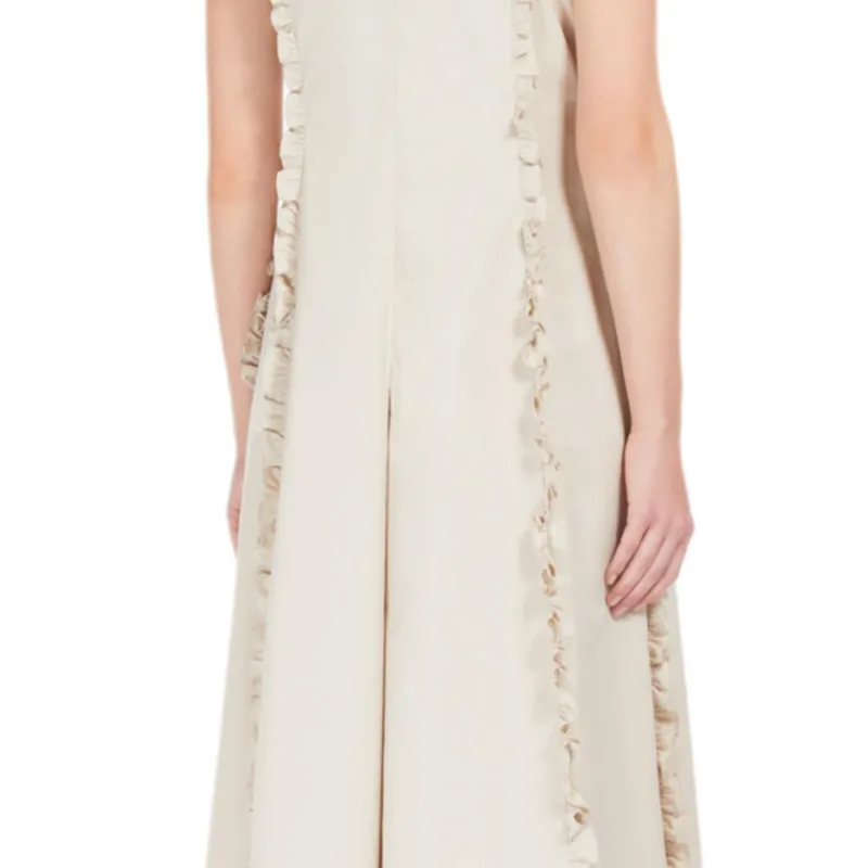 'S MAX MARA Milena Collection Sleeveless Dress Women's Beige-4