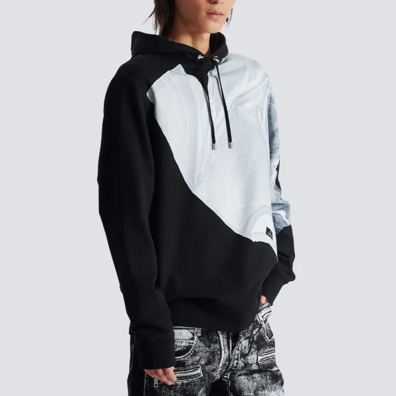 BALMAIN T shirt Print Hoodie-5