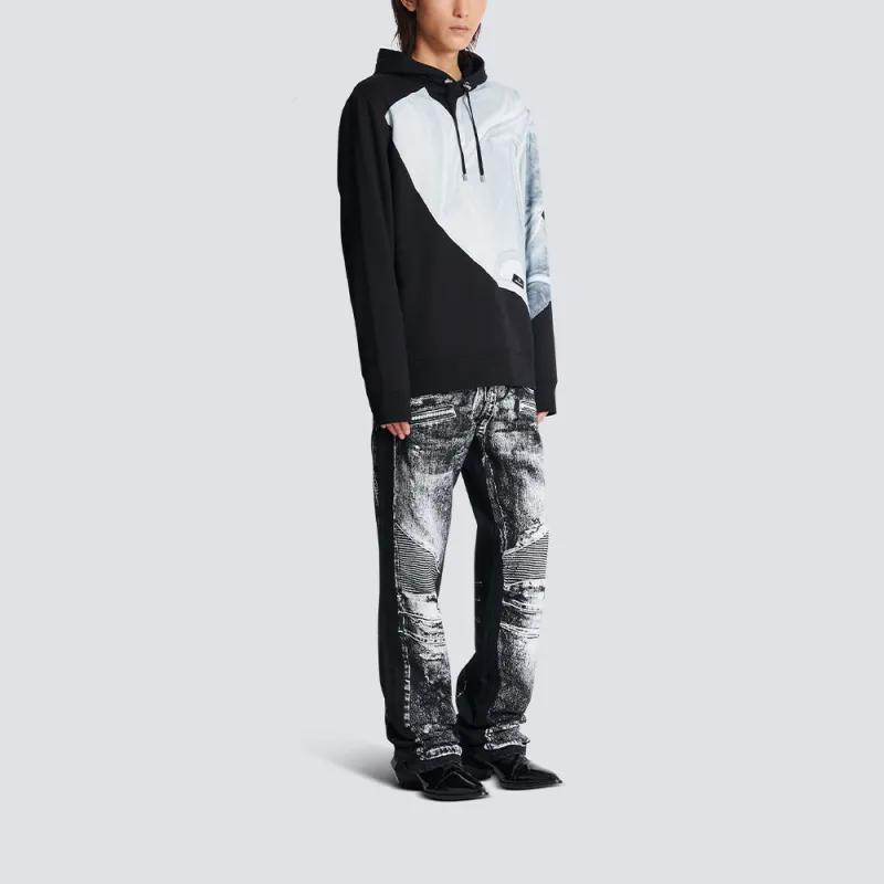 BALMAIN T shirt Print Hoodie-2