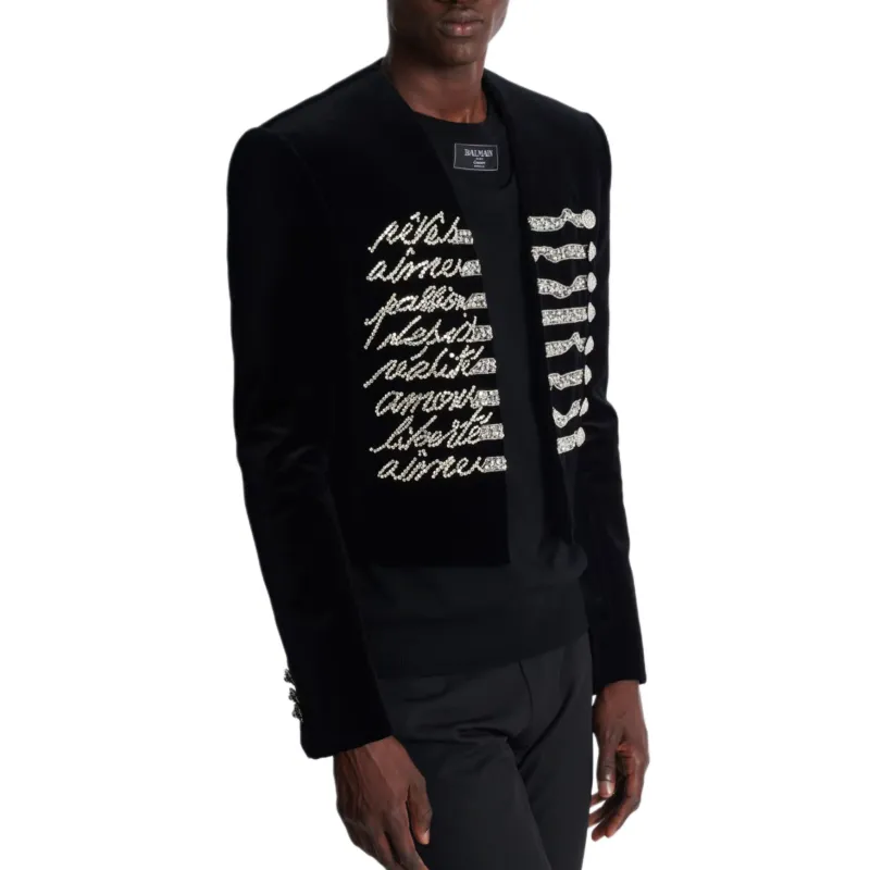 BALMAIN Spencer Velvet Jacket-5