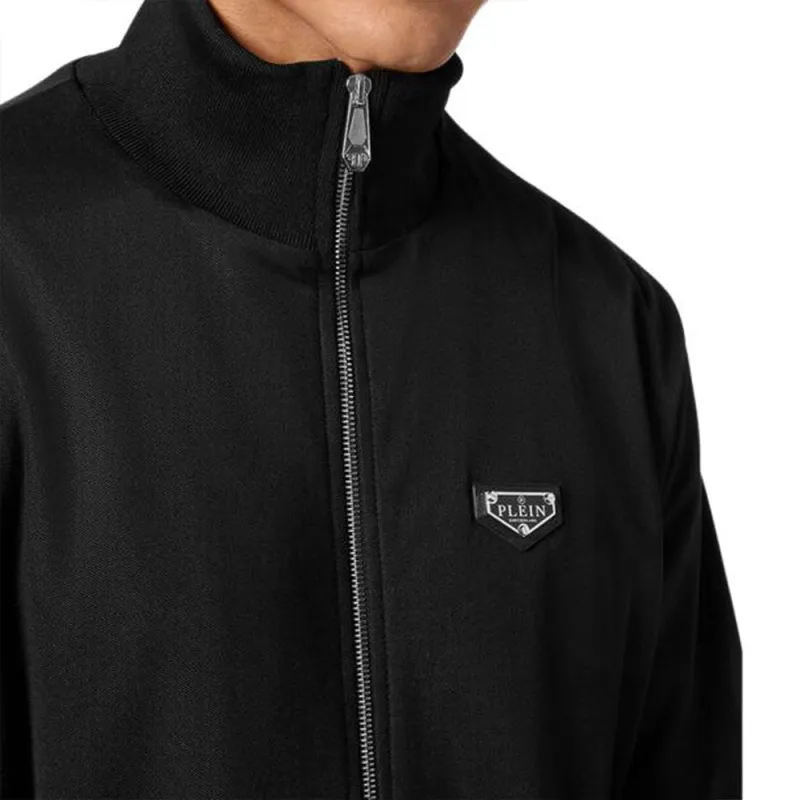 PHILIPP PLEIN Logo Patch Zipped Jacket-4