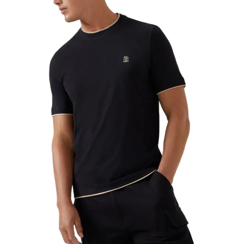 Brunello Cucinelli Layered Effect Crewneck T Shirt-1