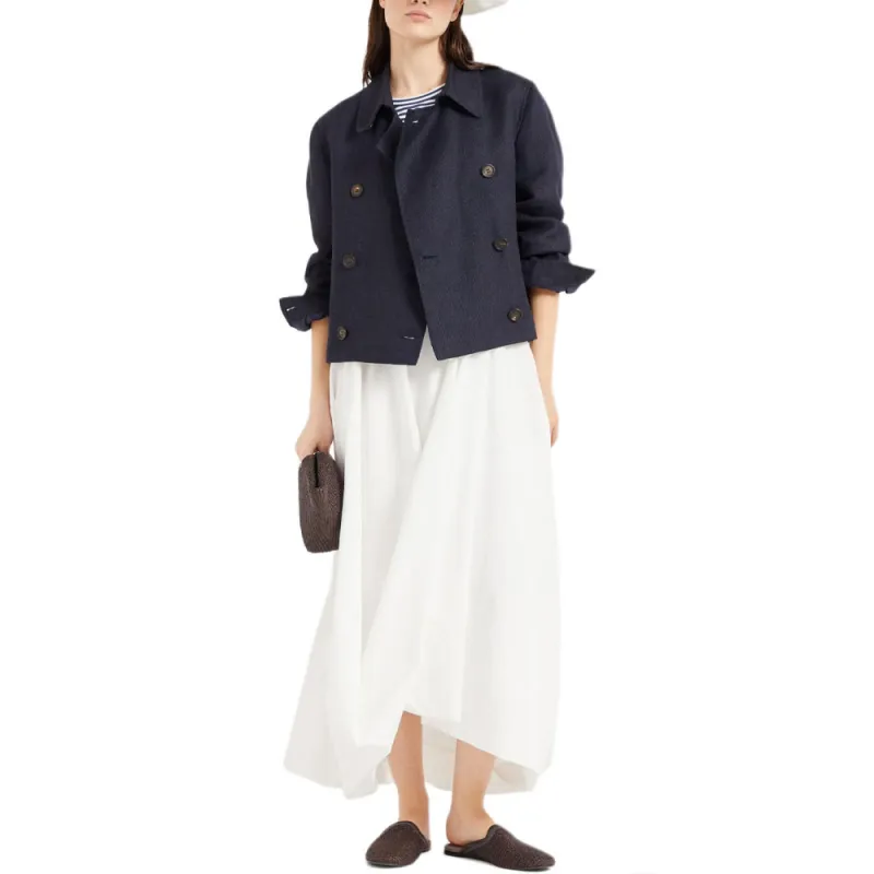 Brunello Cucinelli Draped Bubble Hem Skirt-1
