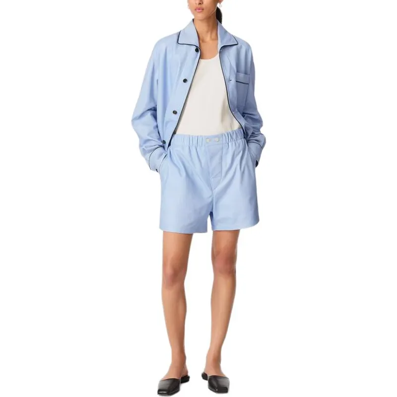 Bottega Veneta Printed Leather Boxer Shorts 'Light Blue'-2