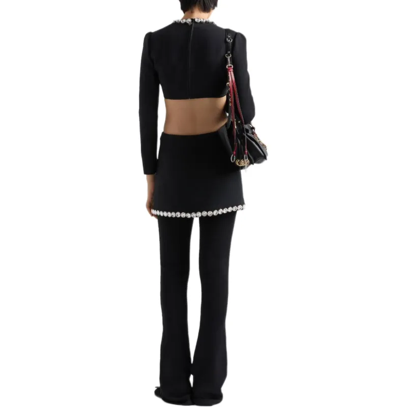 PRADA Crop Tops Women's Black-3