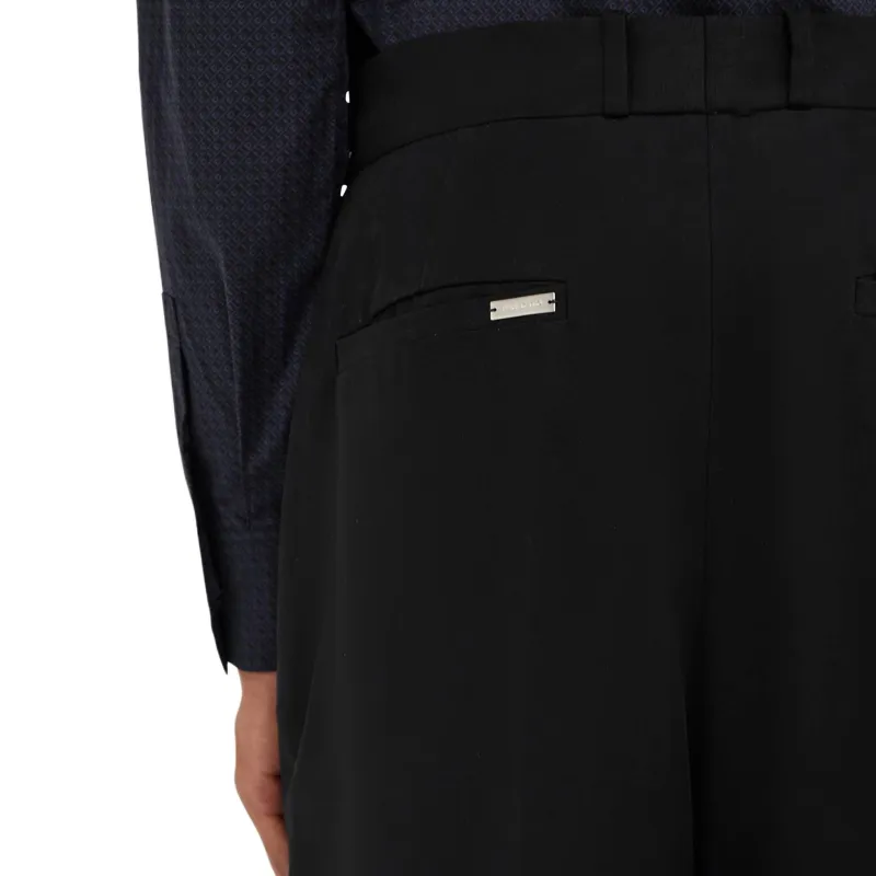 Ferragamo Logo tag Cotton Straight leg Trousers-5