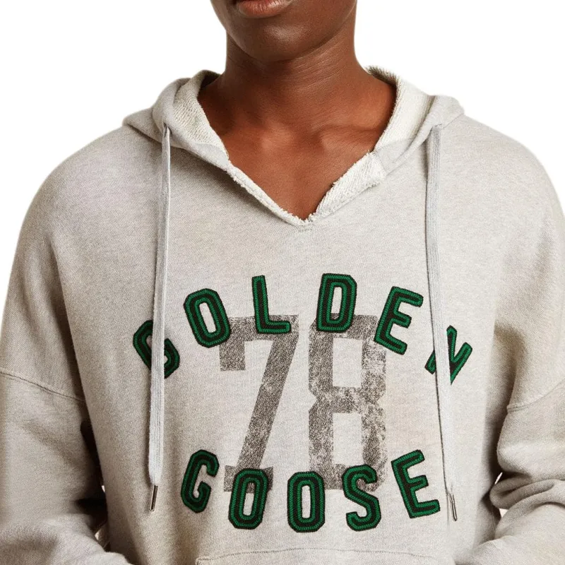 Golden Goose Logo Embroidered Drawstring Hoodie-4