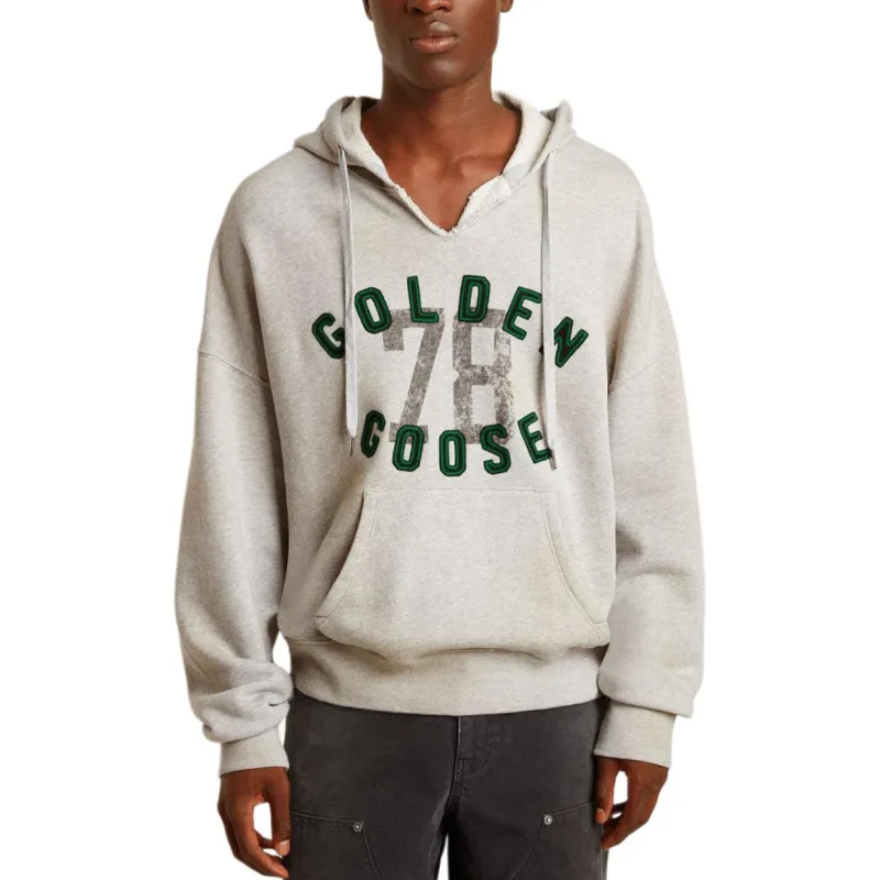 Golden Goose Logo Embroidered Drawstring Hoodie-1