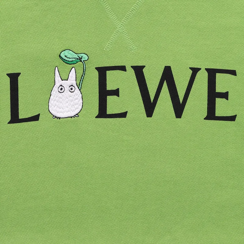 LOEWE x LONGMAO SS21 Sweatshirt Unisex Green-5