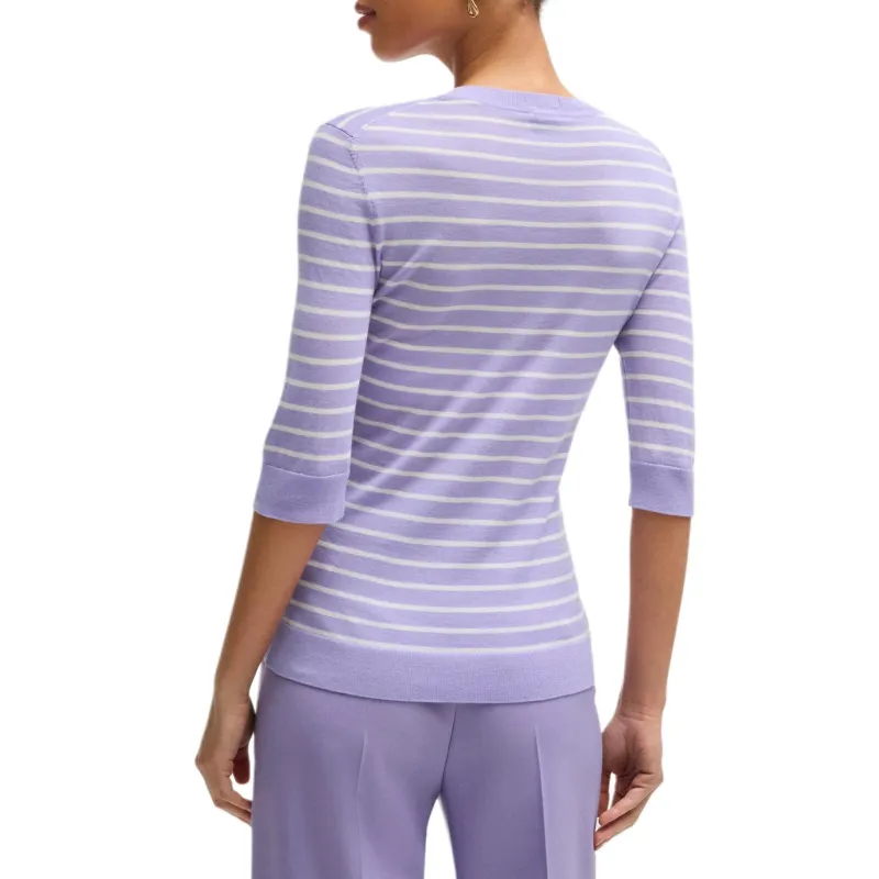 HUGO BOSS FW24 Sweater Women's Purple-2