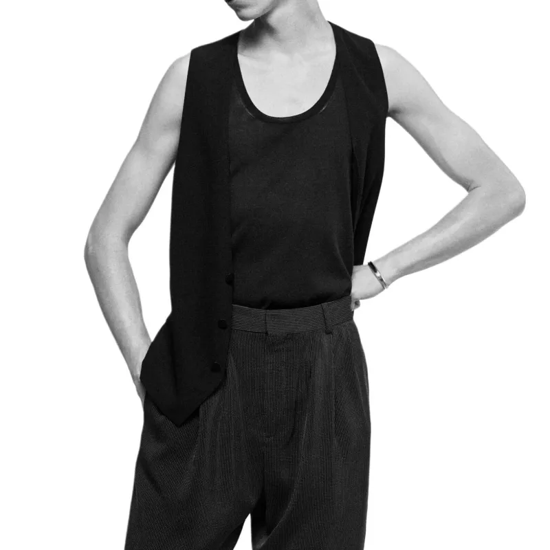 SAINT LAURENT Polka dot Trousers-2