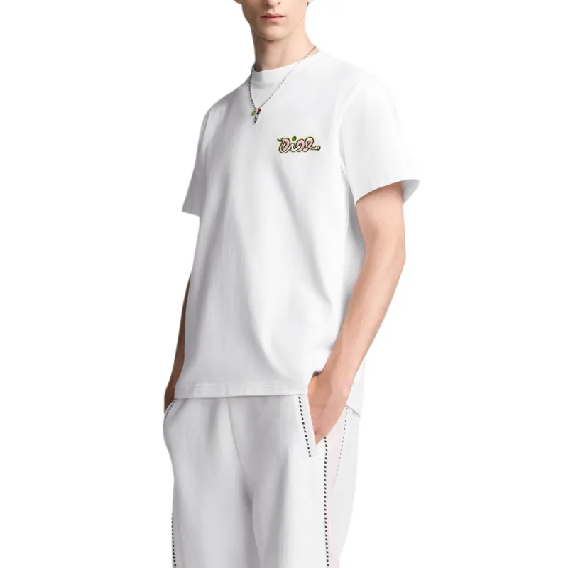 DIOR T Shirts Men White-3
