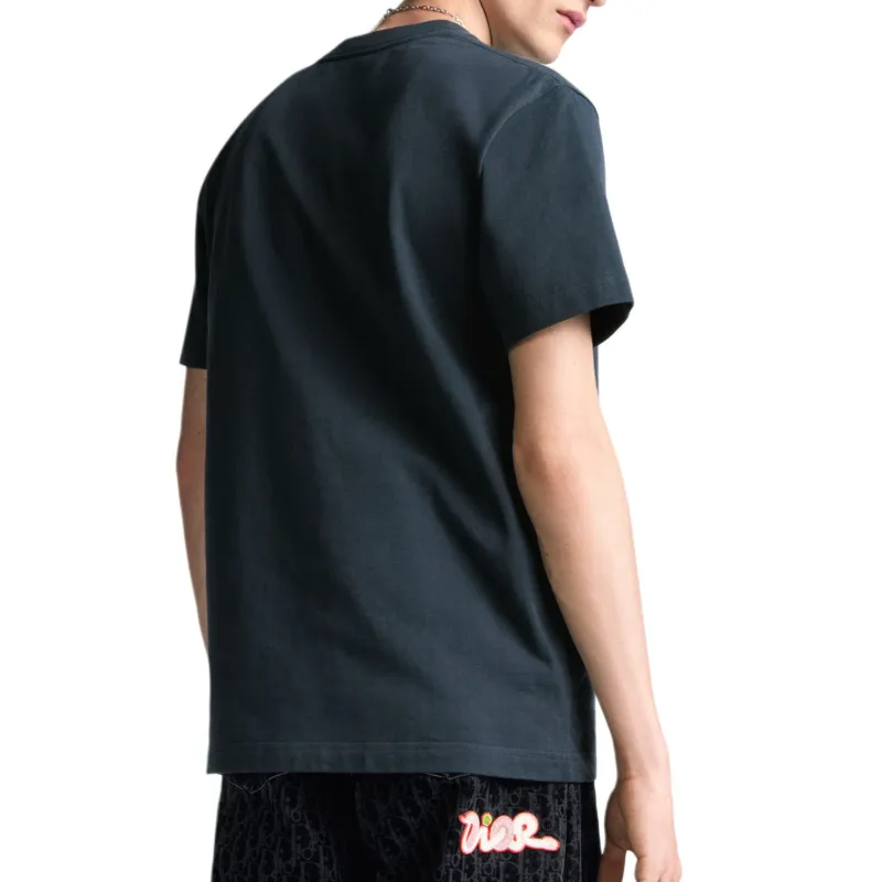DIOR T Shirts Men Blue-3